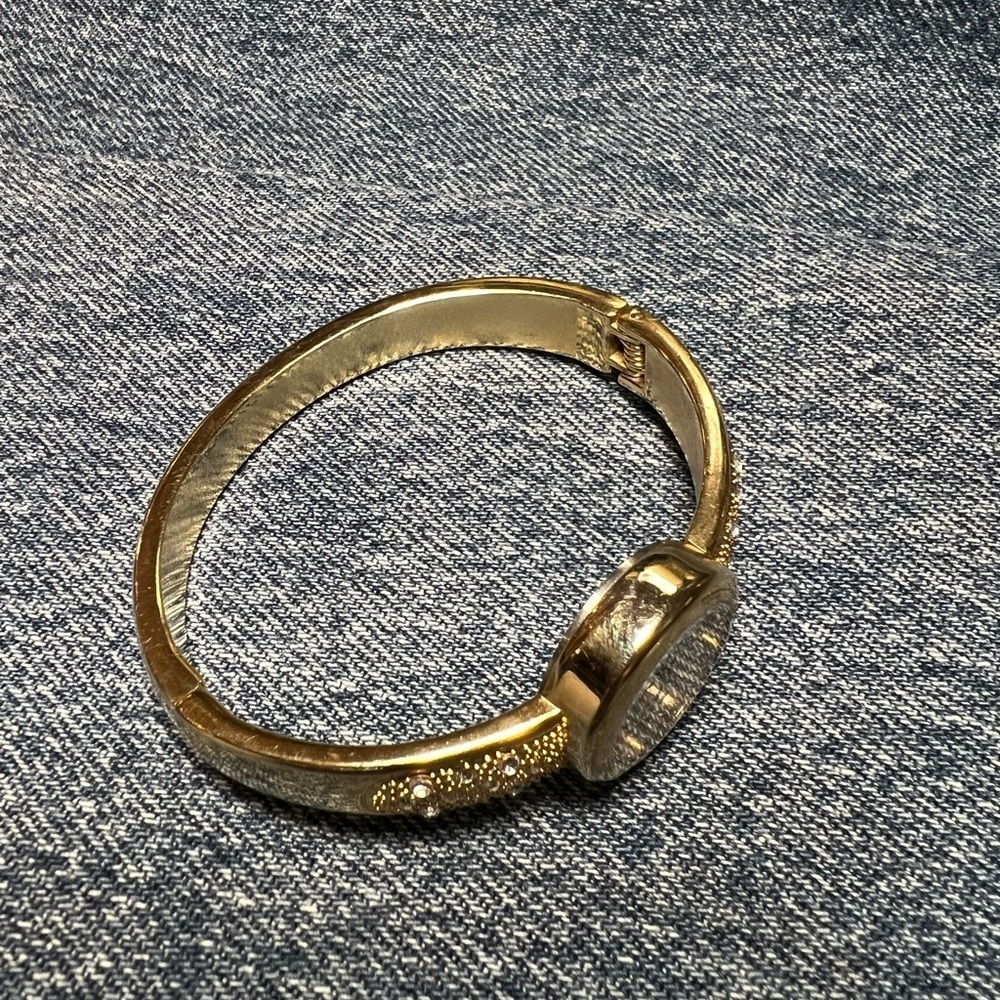 Gold Coast Gold & Rhinestone Watch - Picture 9 of 13